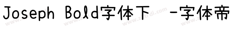 Joseph Bold字体下载字体转换